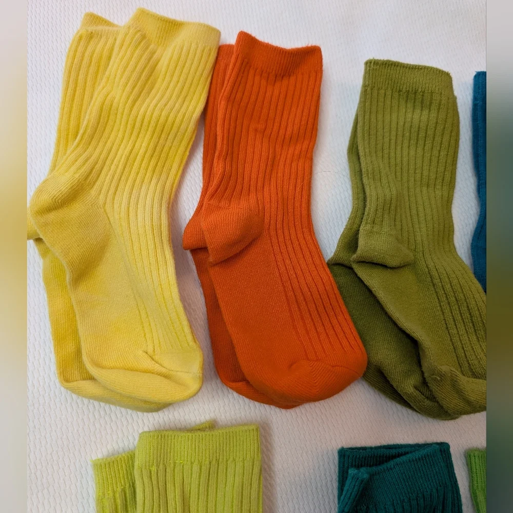 4-5T Colorful Ribbed Socks Set - Picture 2 of 4